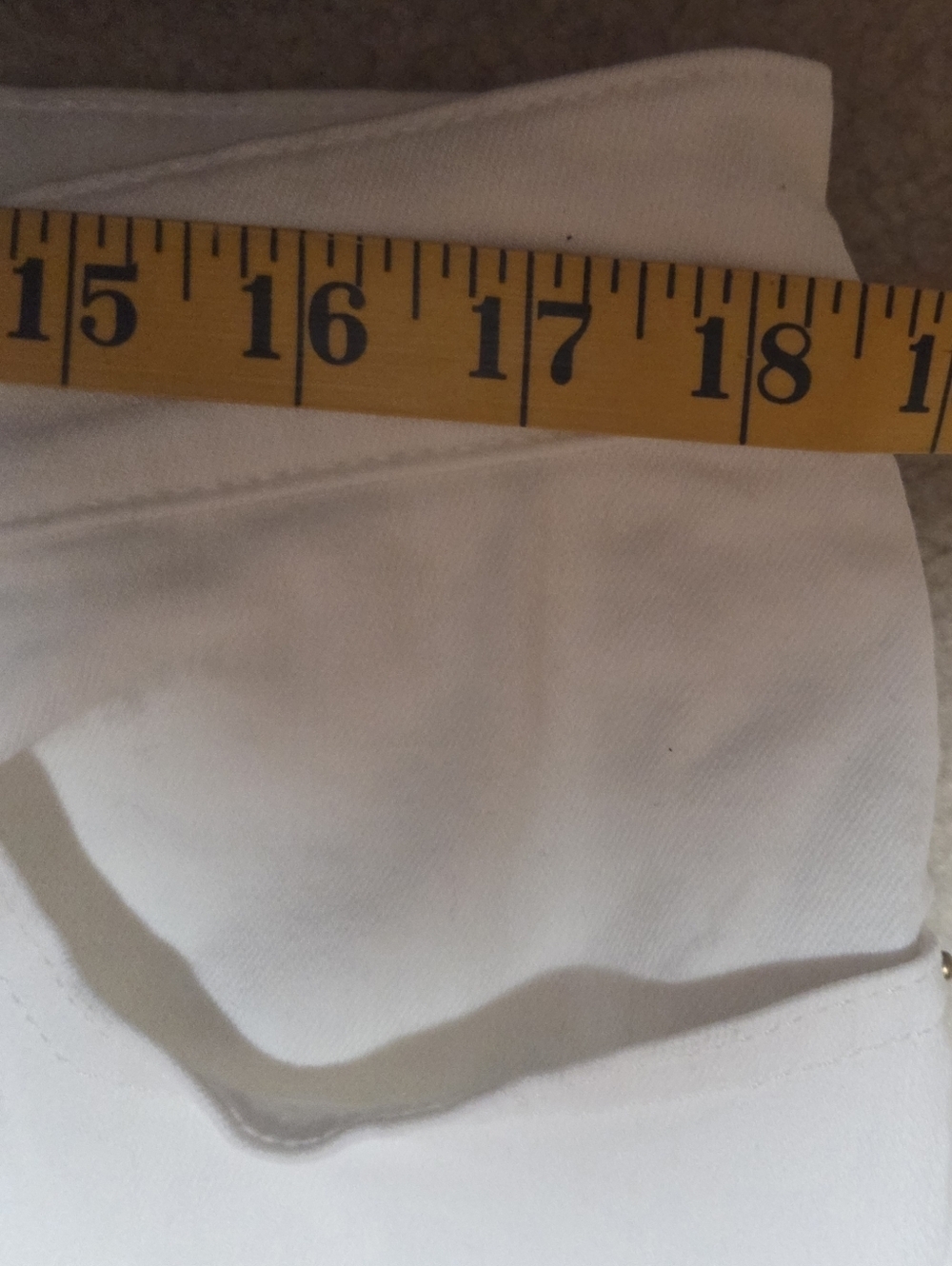 J Crew High Rise Wide Leg Denim Trouser White Size 32 Petite - Picture 7 of 10